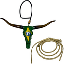 Enfeite Retrovisor Boi Long Horn + Mini laço