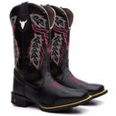Bota Texana Feminina "Cara de Boi" Rosa