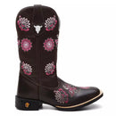 Bota Texana Feminina "Mandala Rosa"