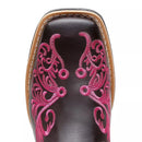 Bota Texana Feminina "Floral Rosa"