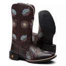 Bota Texana Feminina "Mandala Azul"
