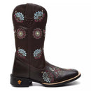 Bota Texana Feminina "Mandala Azul"