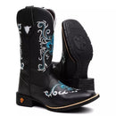 Bota Texana Feminina "Orquídea Azul"