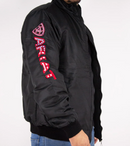 Jaqueta Masculina Ariat - Preta Bordado Vermelho Estrela