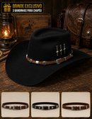 Chapeu 3 Cravos Americano Preto