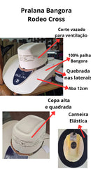 Chapeu Pralana Country Bangora Natural Aba 12